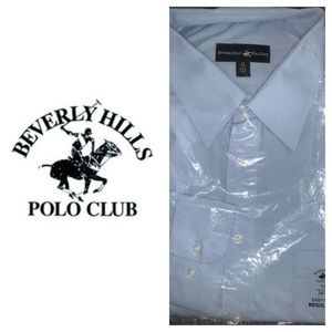 Mens Easy Care Spread Collar Regular Dress Shirt